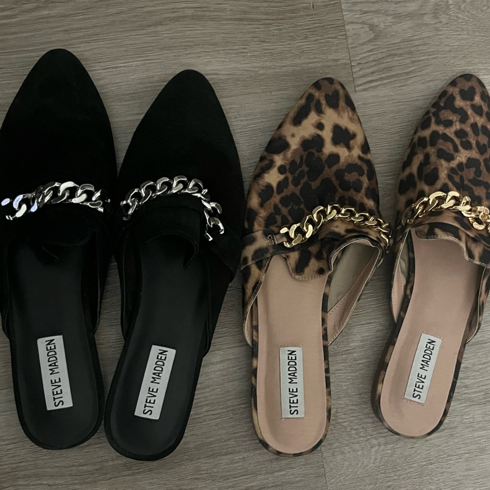 2 pair bundle of Steve Madden loafers